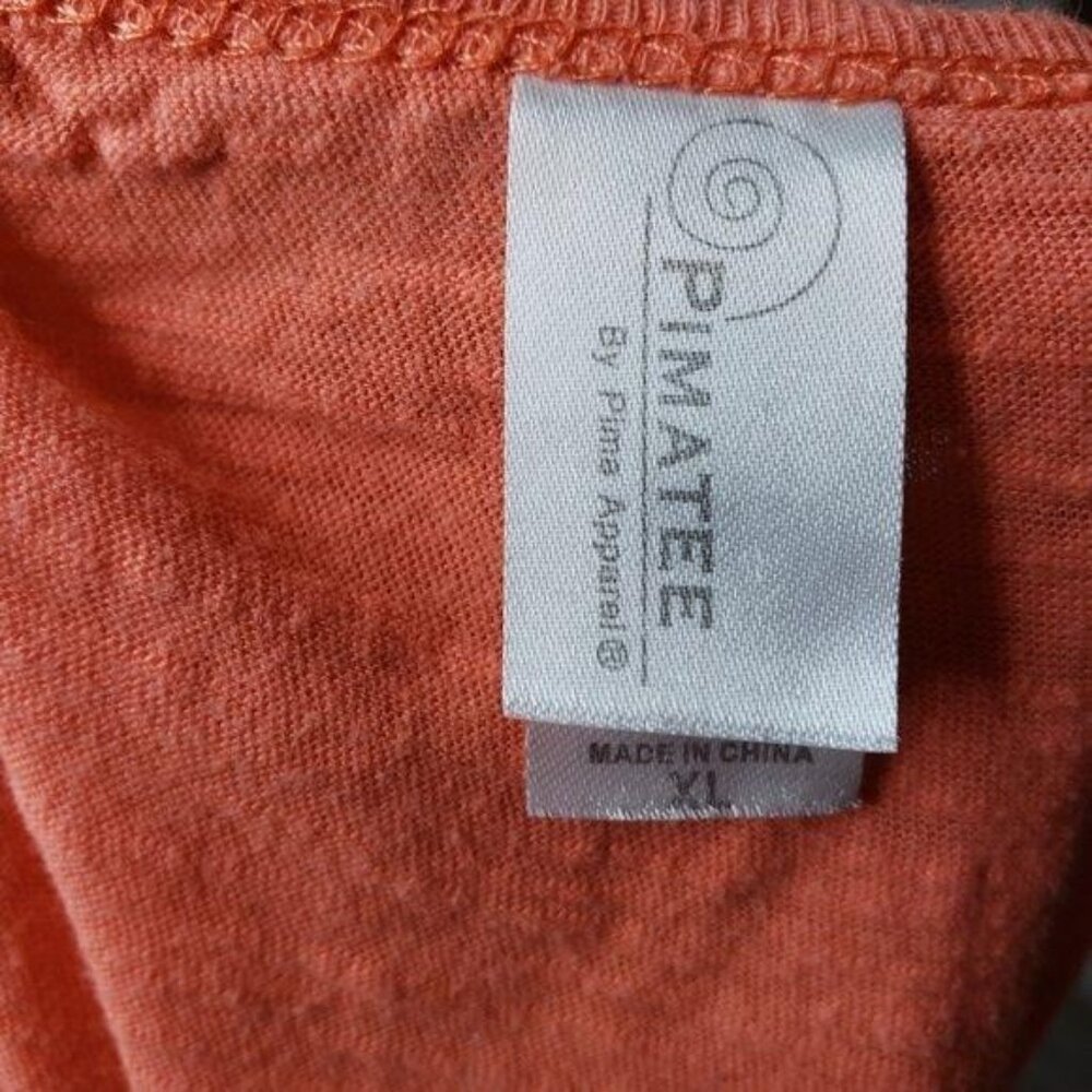 Left-Handed Super Power Tank Top Orange Pimatee size XL Cotton blend - Picture 5 of 8